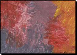 Peinture d'Isabelle Fillon : NOTRE FEU DU COEUR ou LES FLAMMES DE NOTRE AME ATRE